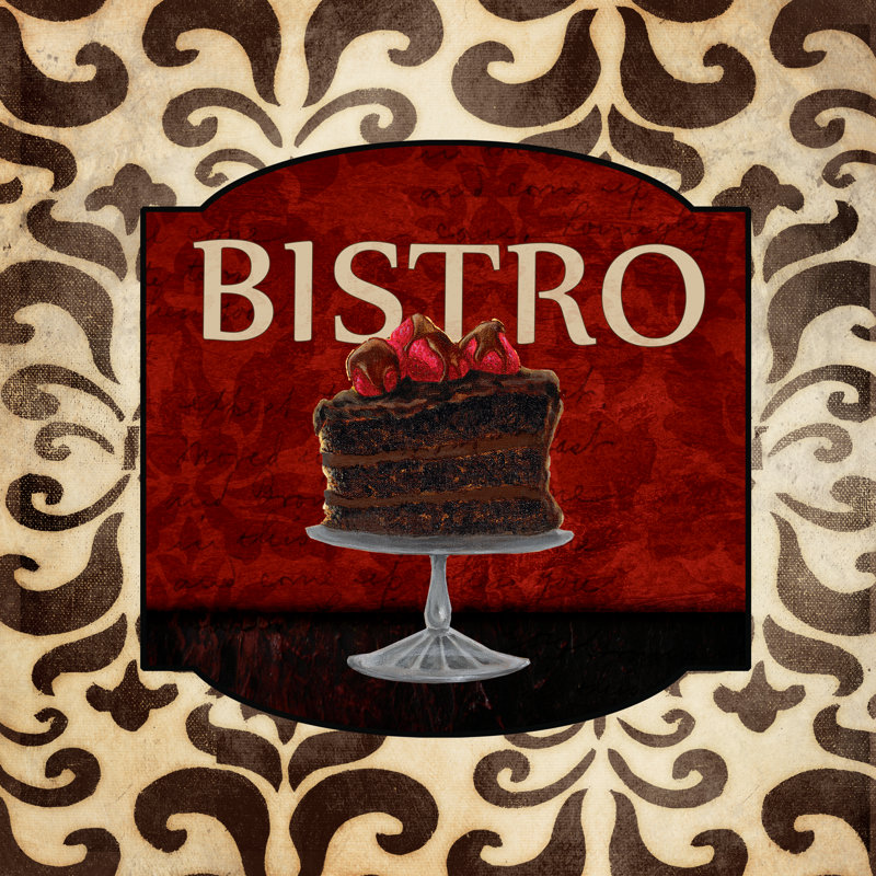 Bistro Time - Wrapped Canvas Painting, 51cm H x 51cm W x 3.8cm D