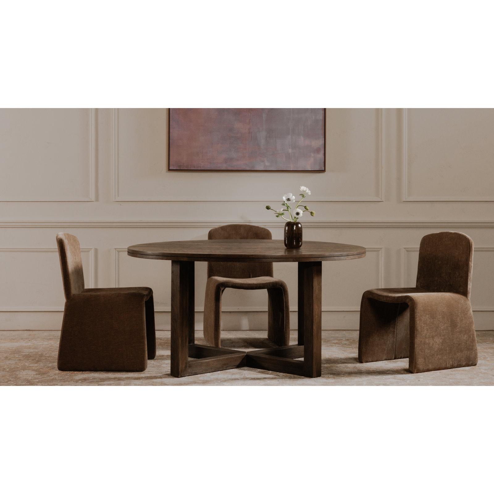 Holt Upholstered Back Side Chair, Camel