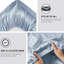 Drap-housse pour grand lit 6 pièces Blue Luxury