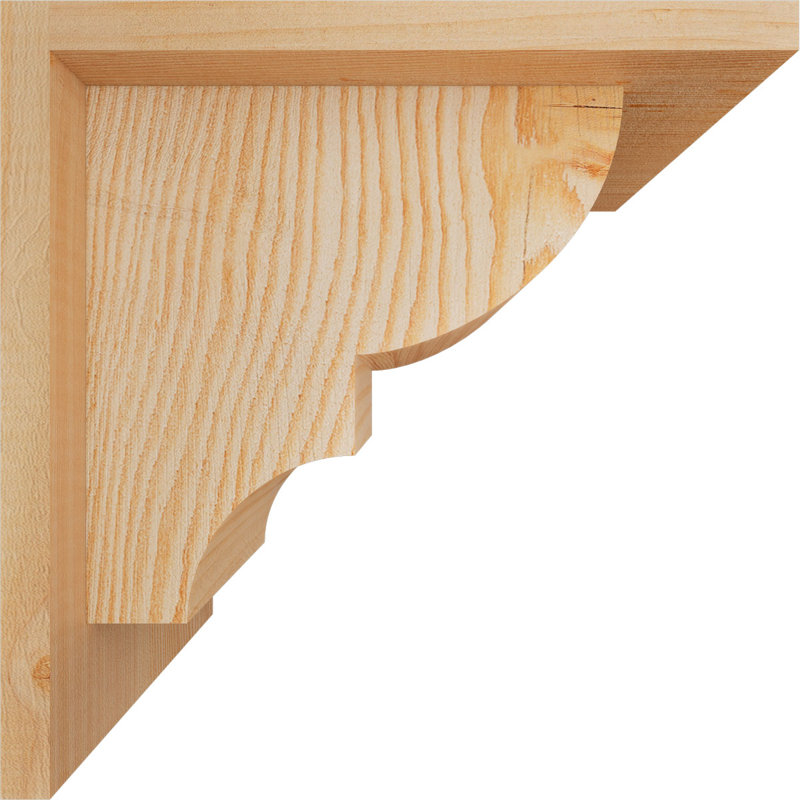 Corbeau Ridgewood avec contre-plaque, H 10 po x l 7,5 po x P 10 po, Sapin de Douglas, Lisse