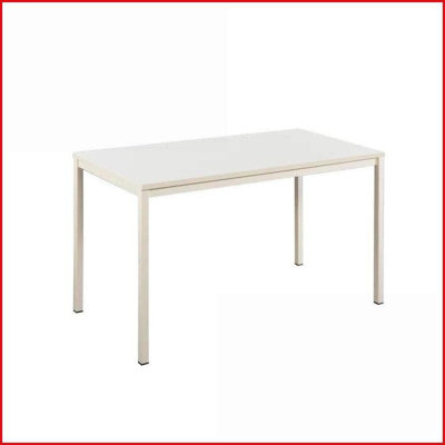 Desks | Contemporary Wood and Metal Computer Desk in Ivory | Solid Wood | Eco Friendly
