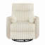 Fauteuil inclinable manuel en velours côtelé à côtes larges, blanc-1892054172