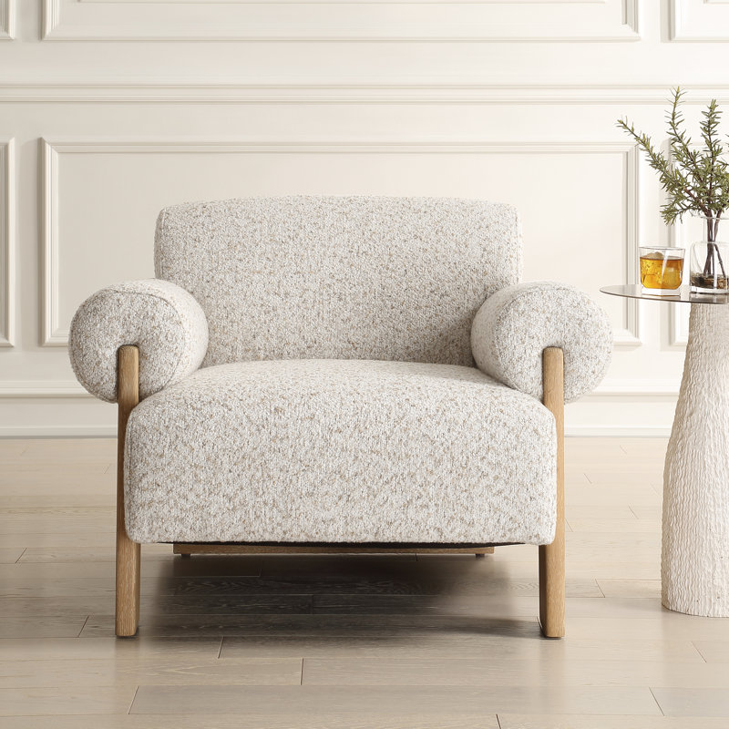  Chaise d'appoint rembourrée Dave