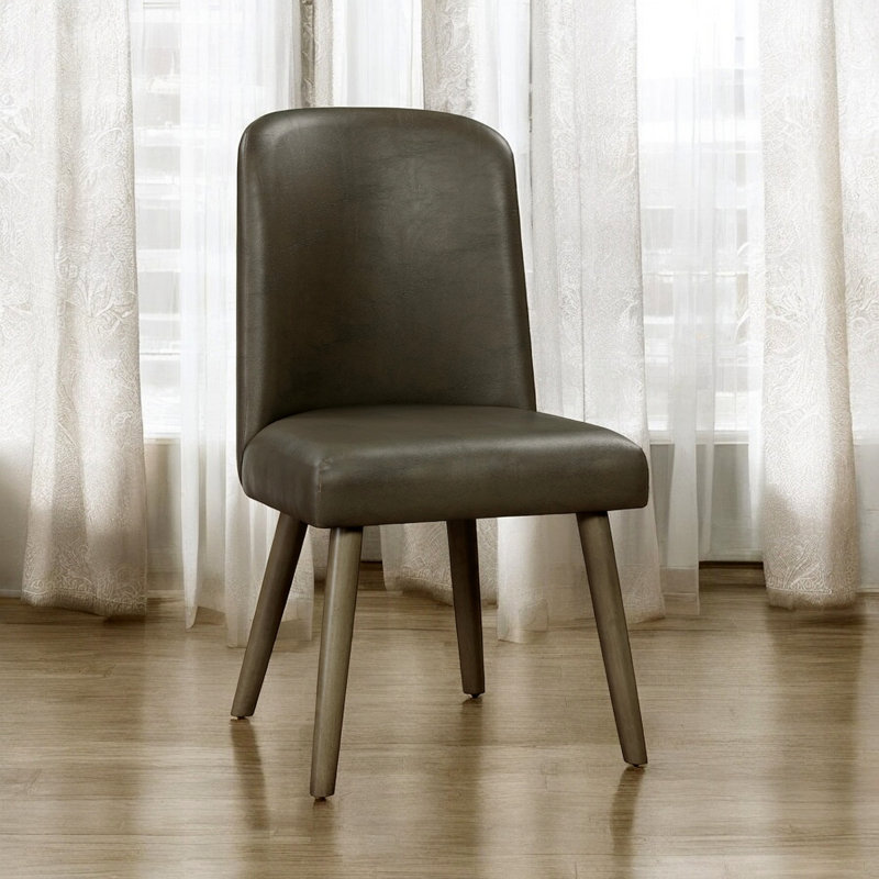 Ensemble de 2 chaises d'appoint en cuir synthétique Waylon