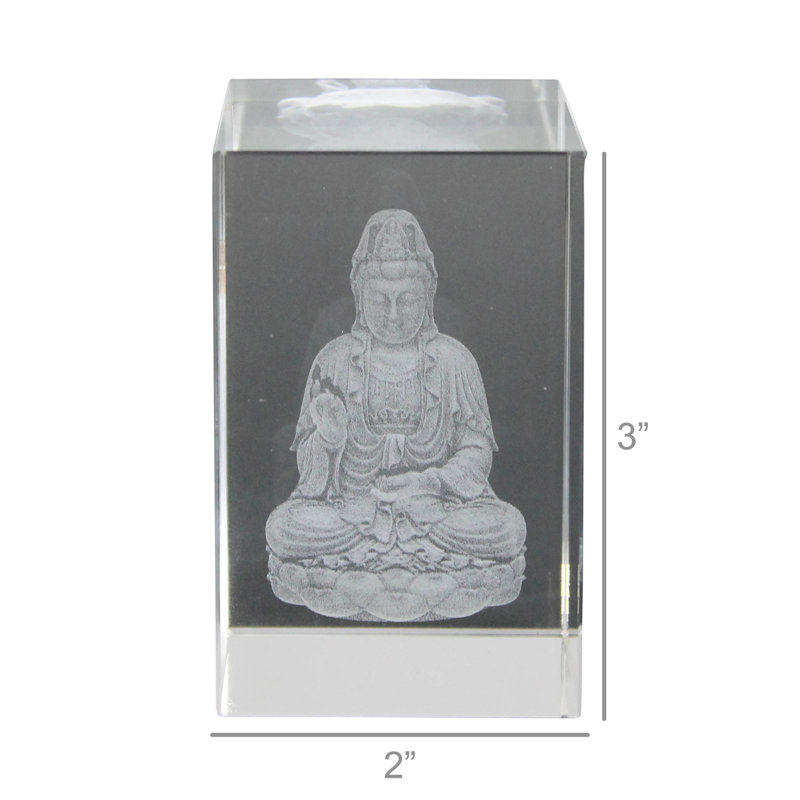 Hologramme en verre Quan Yin
