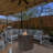 Wicker Fire Pit Column With Glass Wind Guard