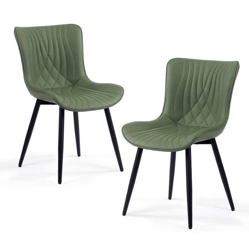 Comfortable Padded Dining Chairs with Back Easy Assembly Upholstered Side Chair, Accent Chairs for Kitchen, Dining Room