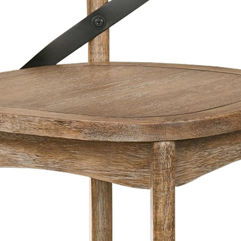 Chaise d'appoint Catrina, Brun/noir