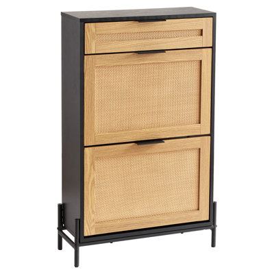 Armoire à chaussures en rotin