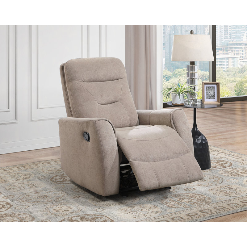 Fauteuil inclinable pivotant Paterson, Tissu beige