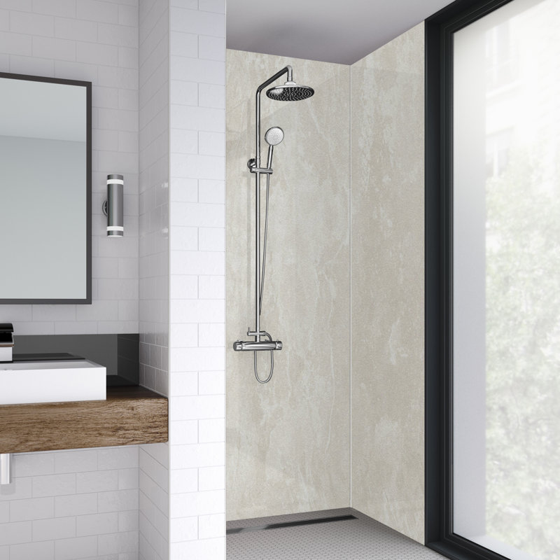 90mm W x 242mm H Decorative Wall Panel with Glass