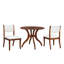 Ensemble de table de salle à manger: table ronde de 39,4 po + 2 chaises