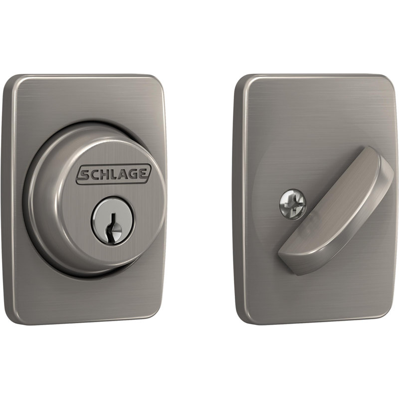 Single Cylinder Deadbolt, Gray