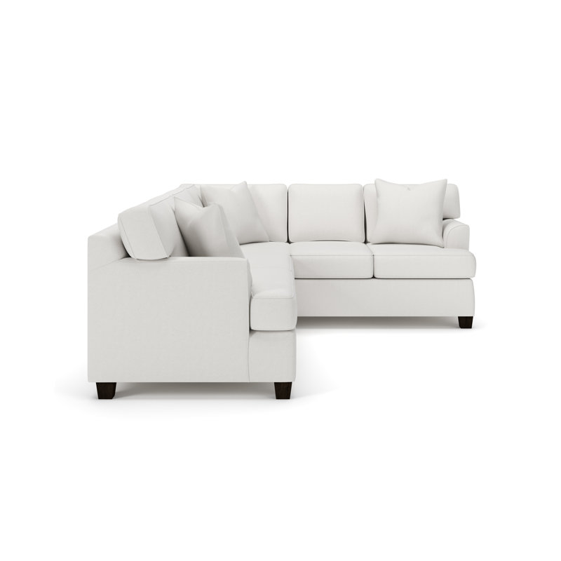 Conradina Upholstered L-Shaped Sectional, Right Hand Facing, Apollo Pebble Boucle