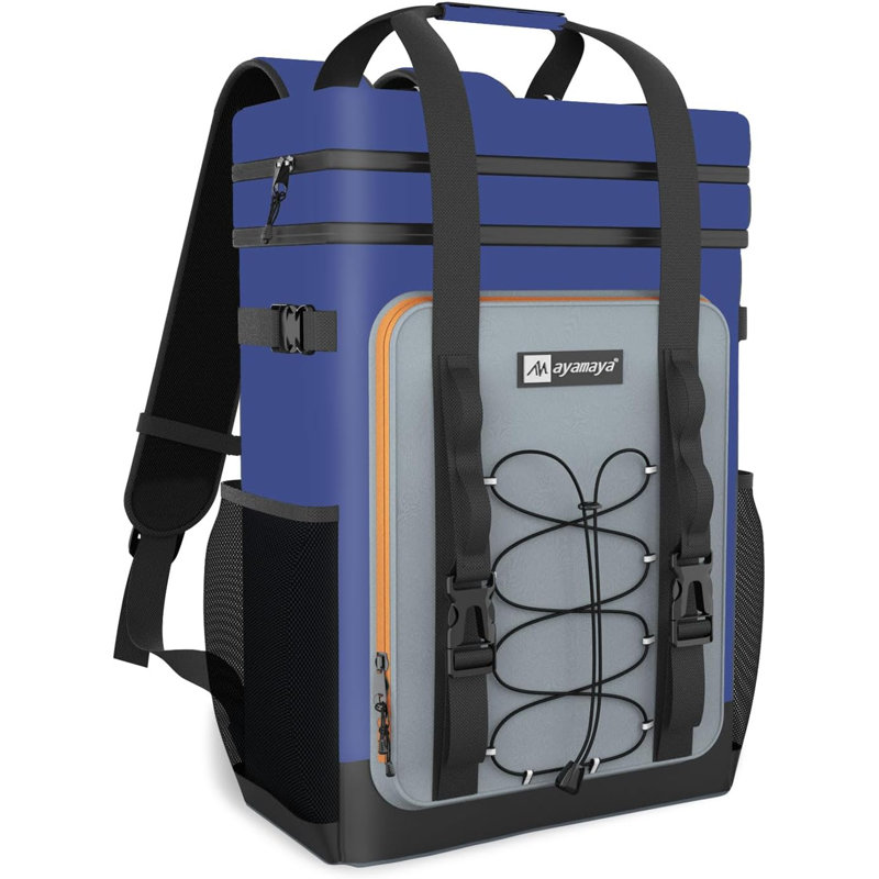 40 glacières pour sac à dos, grand sac à dos pour glacière, glacières de camping isolantes et imperméables, Marine