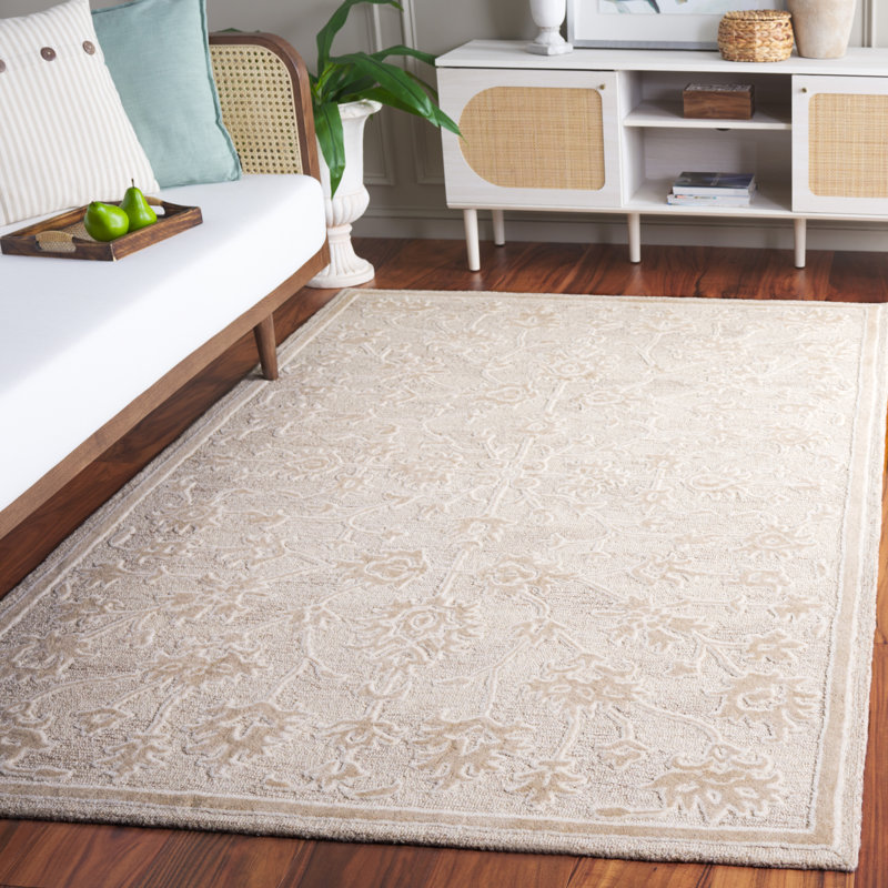 Tapis oriental en laine touffeté à la main Ebony, Rectangle de 5 pi x 8 pi