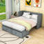 Lit escamotable en bois avec 1 tiroir et ports USB-891273478-891273474