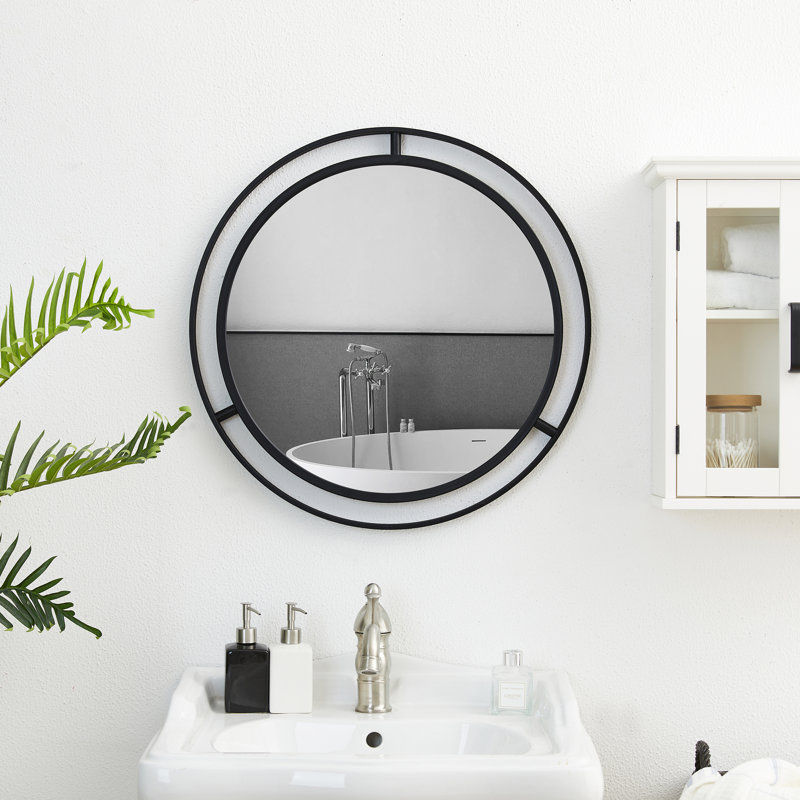 Terwilliger Metal Mirror, Black Antique, 24" x 24"