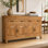 Buffet en bois de manguier massif 69 po Jamya - Finition naturelle