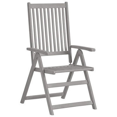 Chaise de patio avec coussin en teck