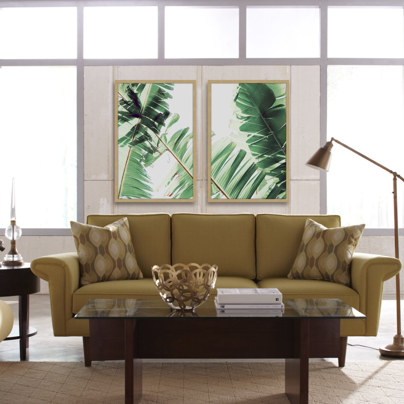 « laguna vista diptych »-impression de cadre photo sur papier, H 36 po x l 24 po x L 1,5 po, Cadre blanc
