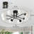 8-Light Modern Sputnik Globe Semi Flush Mount-359083767