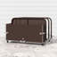 Organisateur de rangement flottant en PE pour piscine avec roulettes, brun-1519229064