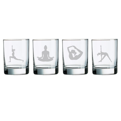 Yoga 14oz. Whiskey Glass Set