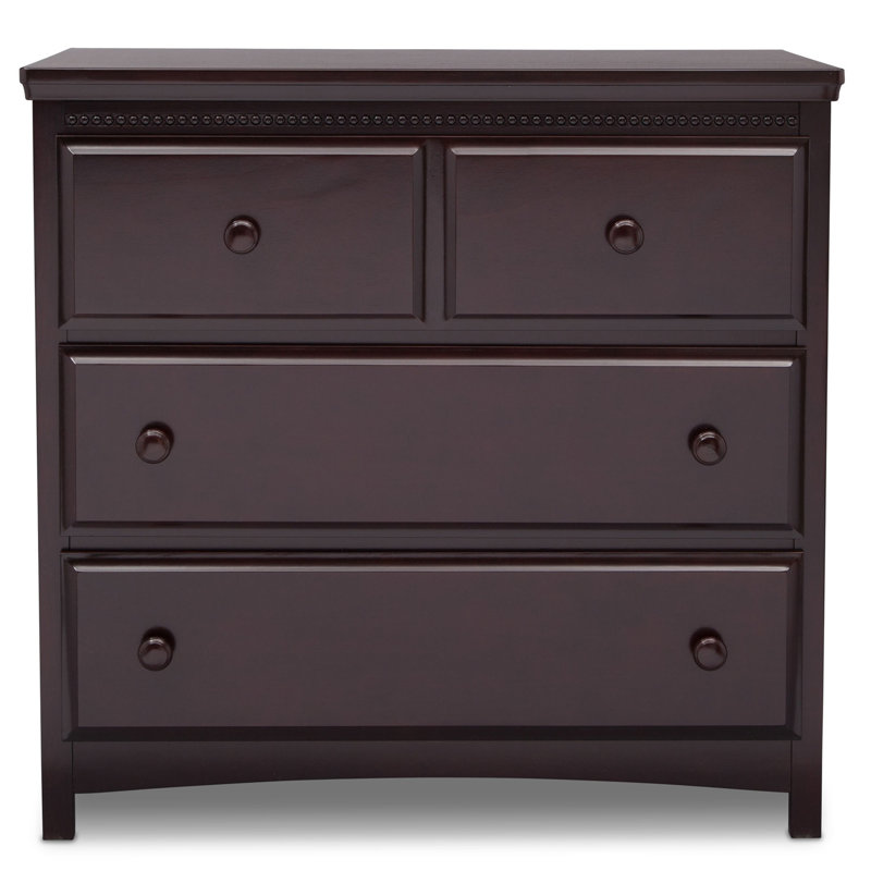 Emerson 3 Drawer Chest, Dark Chocolate