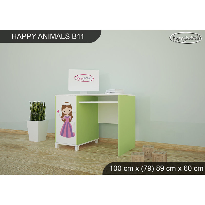 100cm Writing Desk, Green