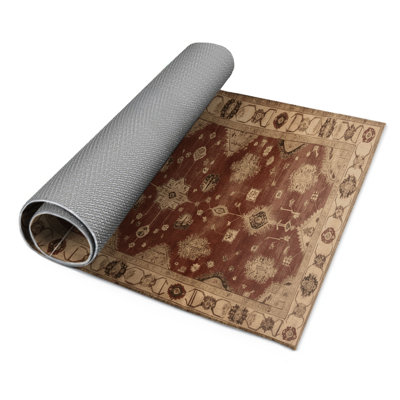 Tapis intérieur et extérieur brun Overdyed