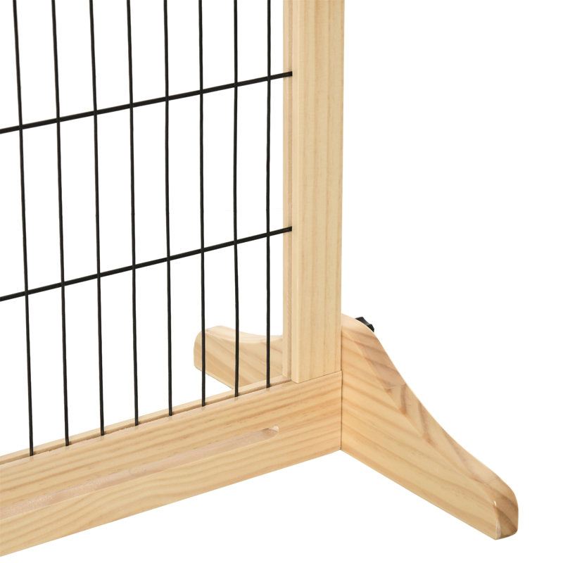 Barrière pour animaux très large, autoportante, réglable en longueur, durable et stable pour les petits et moyens animaux de compagnie