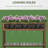 Outsunny 43X18x30in Raised Garden Bed With 8 Pockets And Shelf-120010954