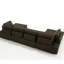 Modulaire 6 pour salon, 138,5 po avec revêtement en tissu respirant, siège moelleux, aucun assemblage requis, dossier divisé en 6, choix de sièges confortables-865597464