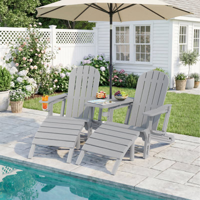 Ensemble de 2 chaises Adirondack d'extérieur