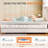 Comfortable Memory Foam Thin Mattress Topper, Bed Topper with Removable Soft Cover for Back Pain Relief, Medium Support, Non-Slip-29062124-29062128
