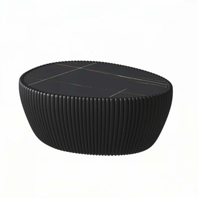Eggs Shape Leather Coffee Table