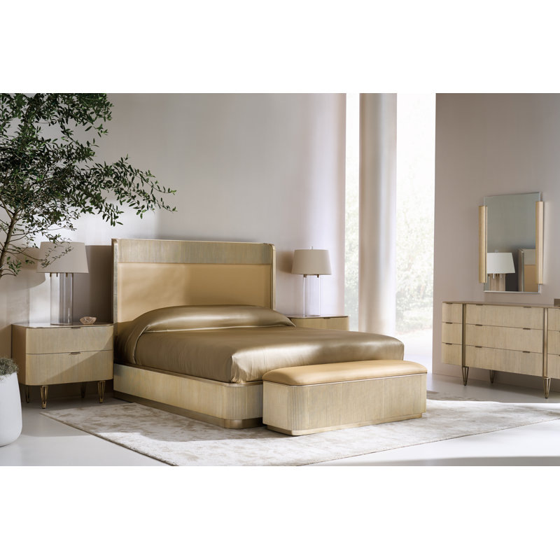 Caracole Classic 74'' W Solid Wood Sideboard, Cream