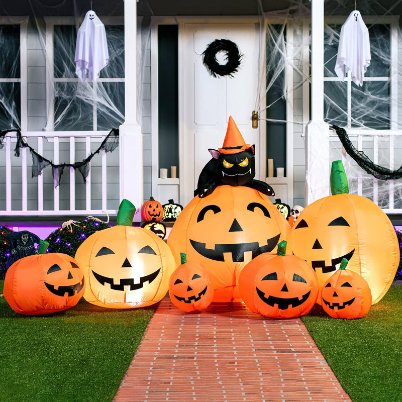 Citrouille gonflable 7 pi Halloween