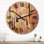 Horloge murale abstraite paradisiaque Boho Chic Minimalisme III - Paradise City