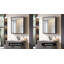 Armoire à pharmacie murale ou miroir encastrable 20 po x 26 po pour salle de bain ou salon