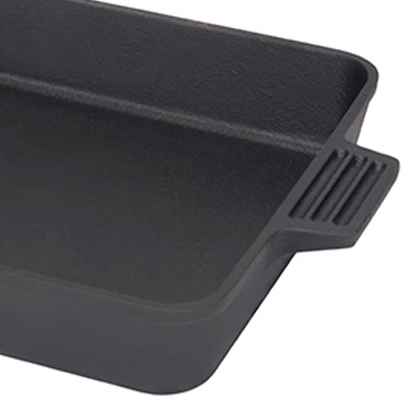 Bayou Classic Rectangle Cast Iron Baker Bakeware