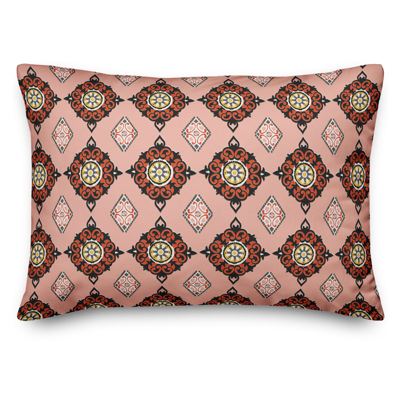 Housse de coussin et insert Imperial Imperial, Rose / brun / noir