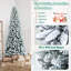 Arbre de Noël blanc réaliste pin floqué / givré-1033231569