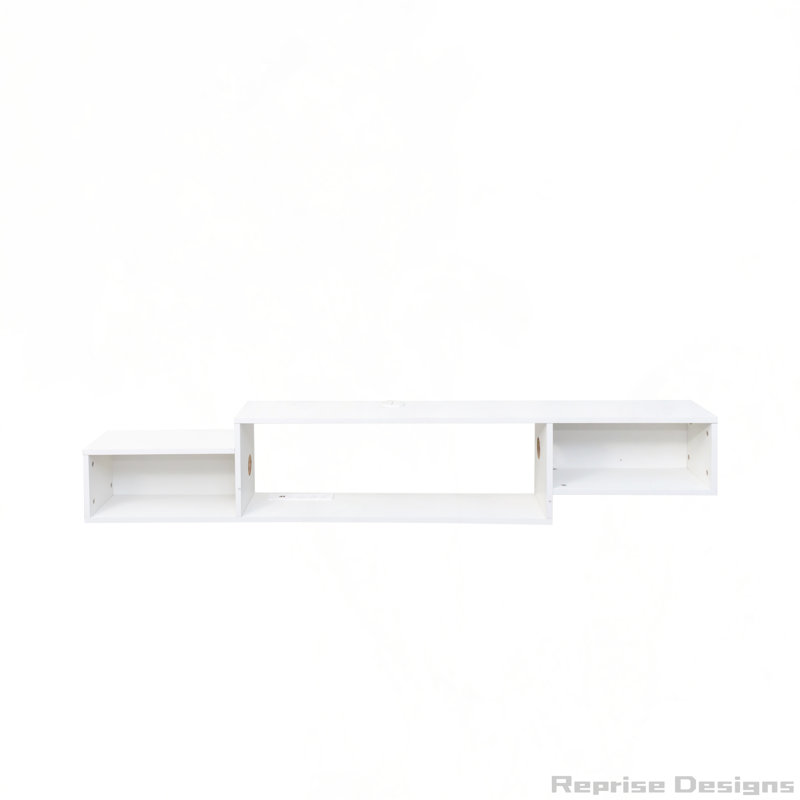65.35in Wall Mounted Storage Cabinet with LEDs and Charging Station for Kitchen, Living Room, White