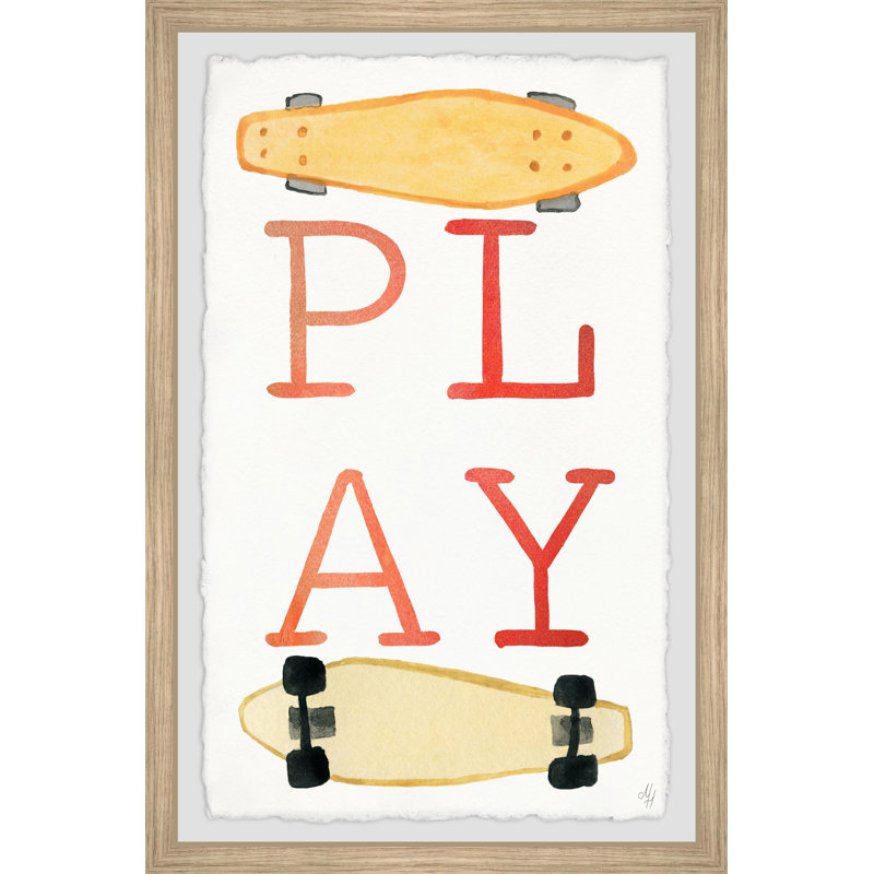 Zander Zander Skateboard Play - Single Picture Frame Print, 30cm H x 20cm W