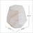 Outdoor/Indoor Lightweight Concrete Side Table, Hexagonal Round Travertine Accent Table With Durable MGO Construction