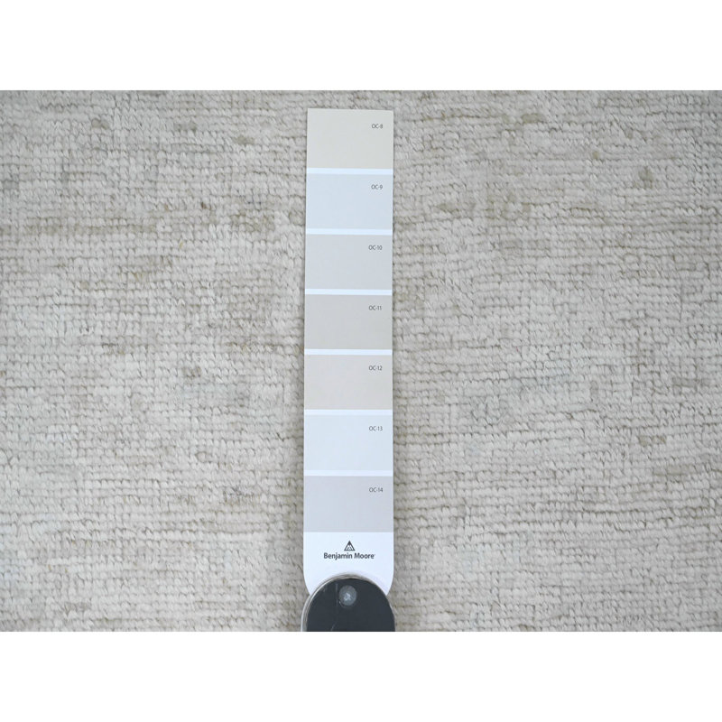 3'3"x5' White Pure Wool Angora Oushak All Over Pattern Hand Knotted Rug 0F19DF8B4F33410B83BCA4E9902FD362