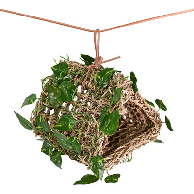 Reptology Lizard Lounger Hanging Hideout with Vines