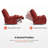 38.2" Seat Width Armless Glider Chair, Oversized Dual Motor Power Recliner with LED Ambient Light, Pet-friendly Fabric-1392066026